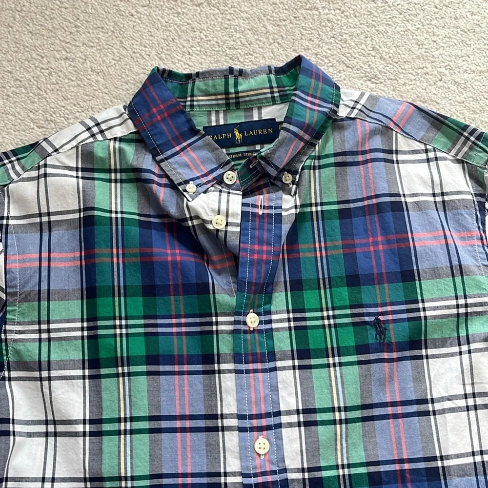 Boys BUNDLE Polo Raulph Lauren Plaid Dress Shirts Size XL - Picture 4 of 13